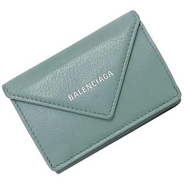 Balenciaga Trifold Wallet Paper Mini Gray Light B… - image 1