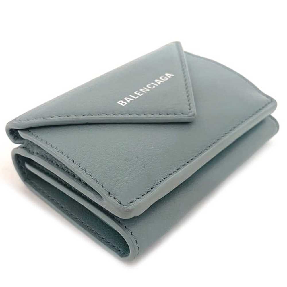 Balenciaga Trifold Wallet Paper Mini Gray Light B… - image 3