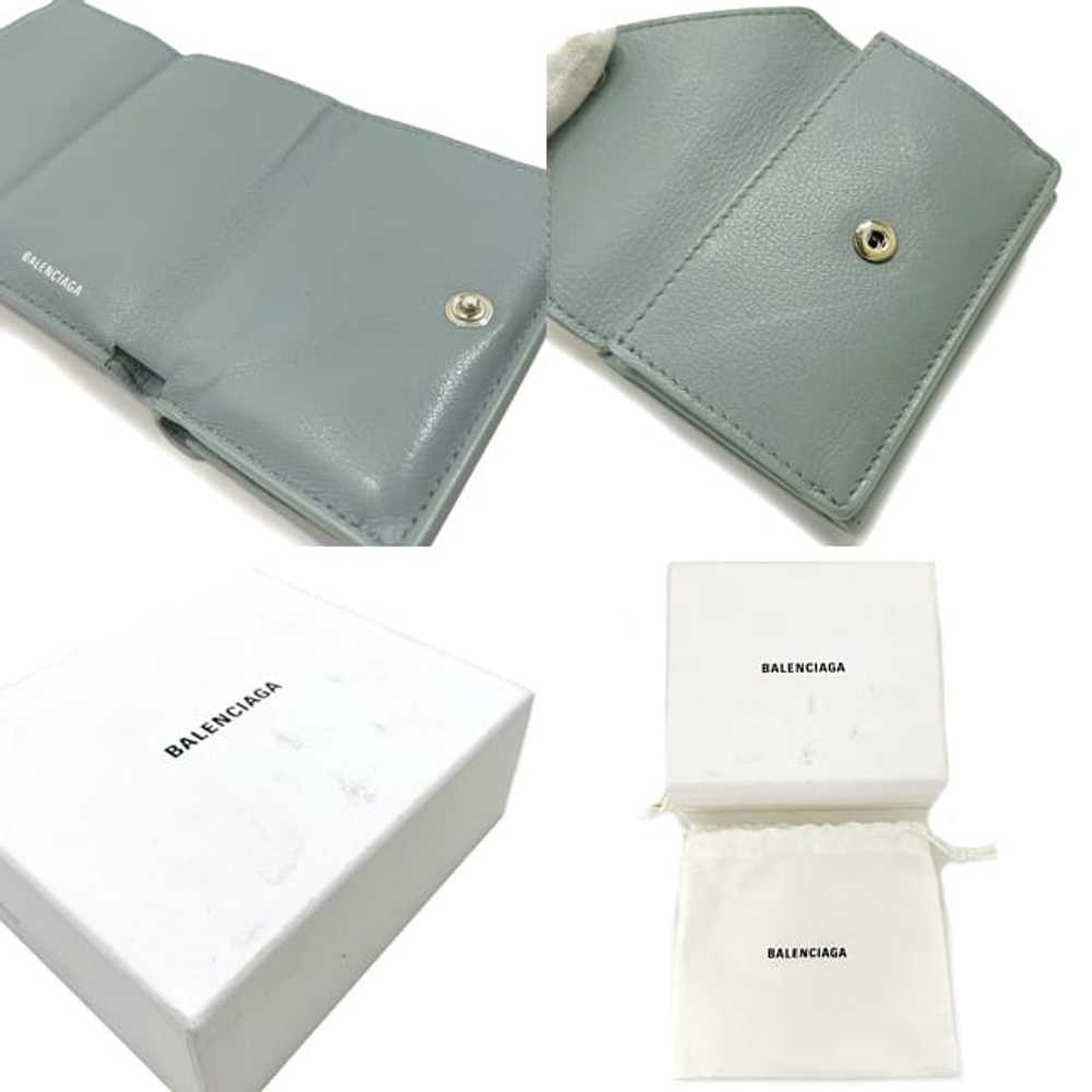 Balenciaga Trifold Wallet Paper Mini Gray Light B… - image 9