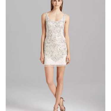 NWOT Adrianna Papell White Beaded Sequin Sleevele… - image 1