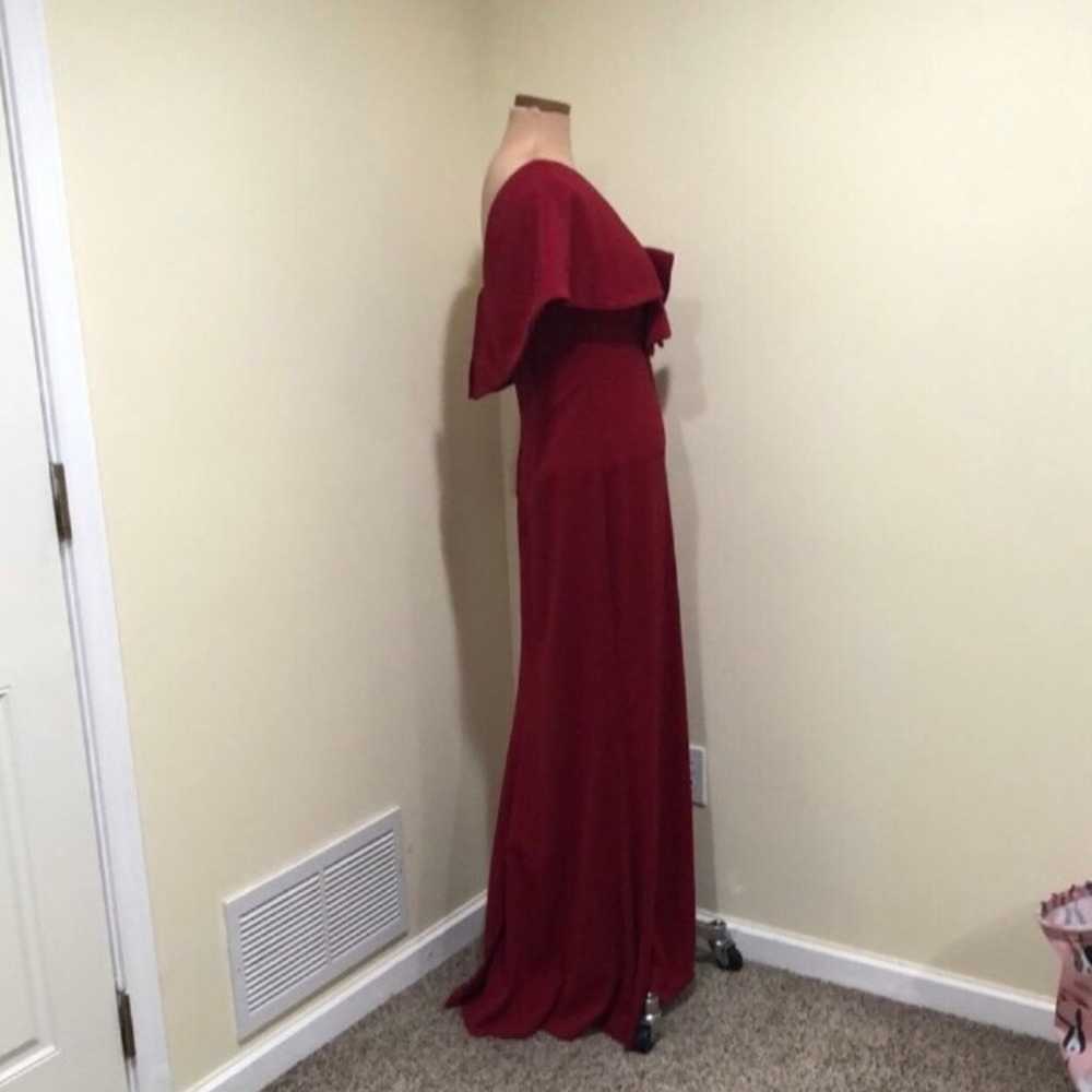 Badgley Mischka Maxi Dress Size 20 Ruffle Ruby On… - image 4