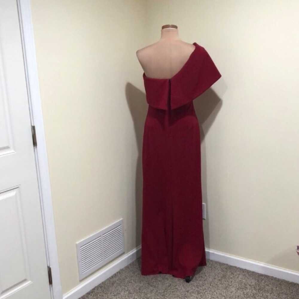 Badgley Mischka Maxi Dress Size 20 Ruffle Ruby On… - image 5