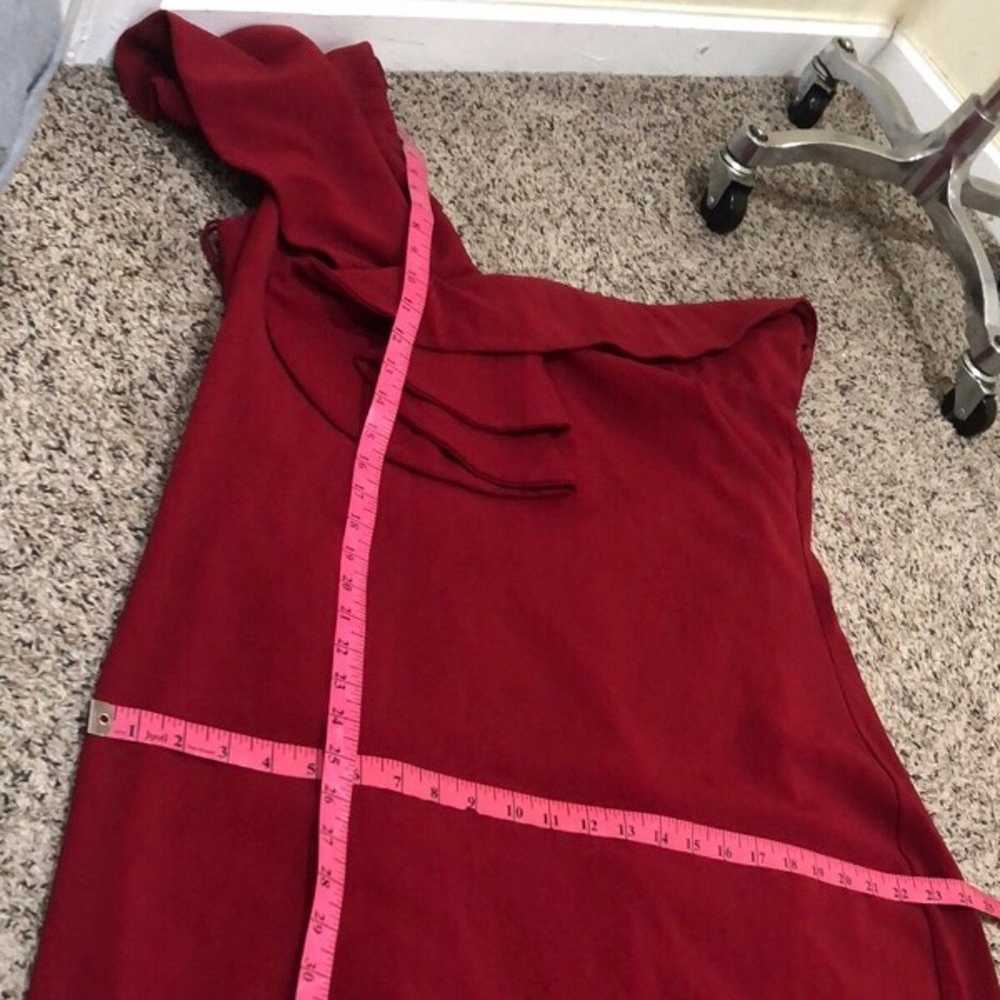 Badgley Mischka Maxi Dress Size 20 Ruffle Ruby On… - image 9