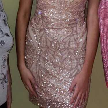 Scala beaded prom dress