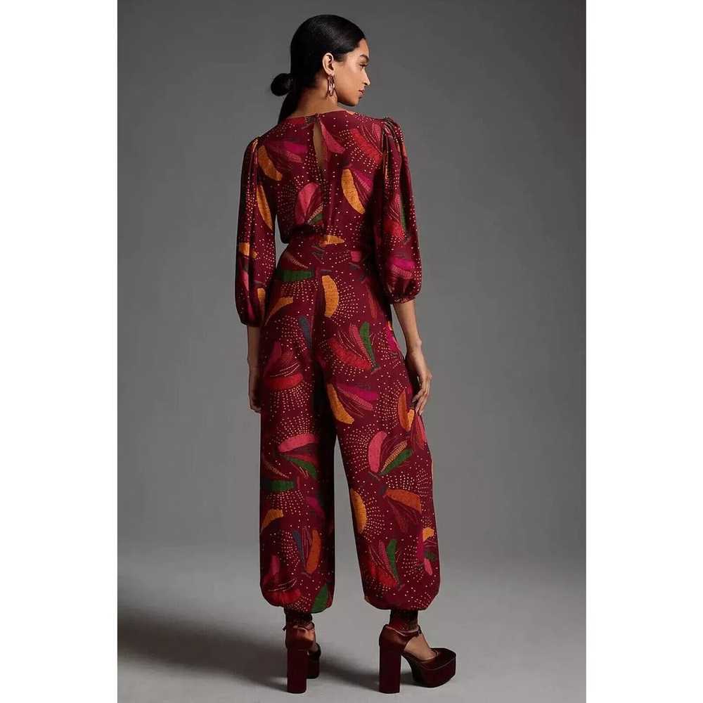 Anthropologie Farm Rio Wrap Jumpsuit Bananas SZ S - image 4