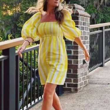 Tuckernuck Cabana Striped Puff Sleeve Dress