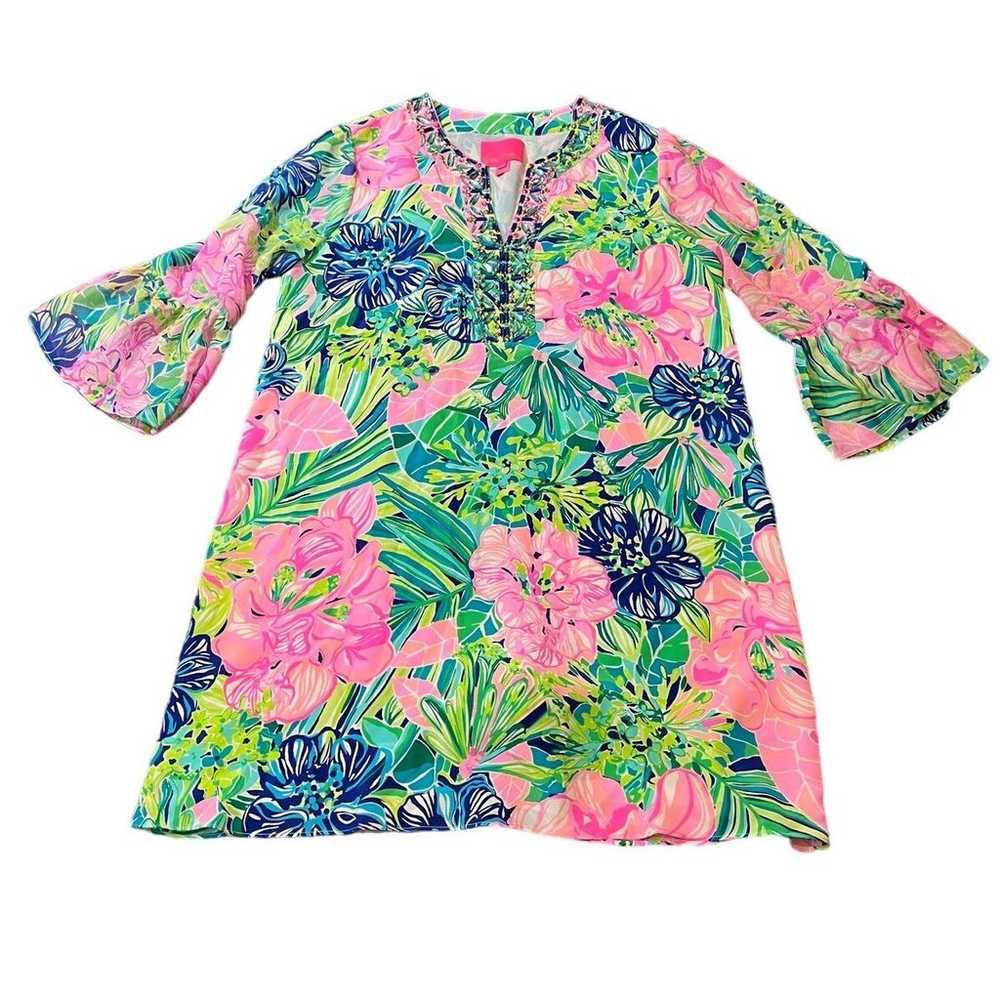 Lilly Pulitzer ELENORA SILK DRESS Womens Floral S… - image 2