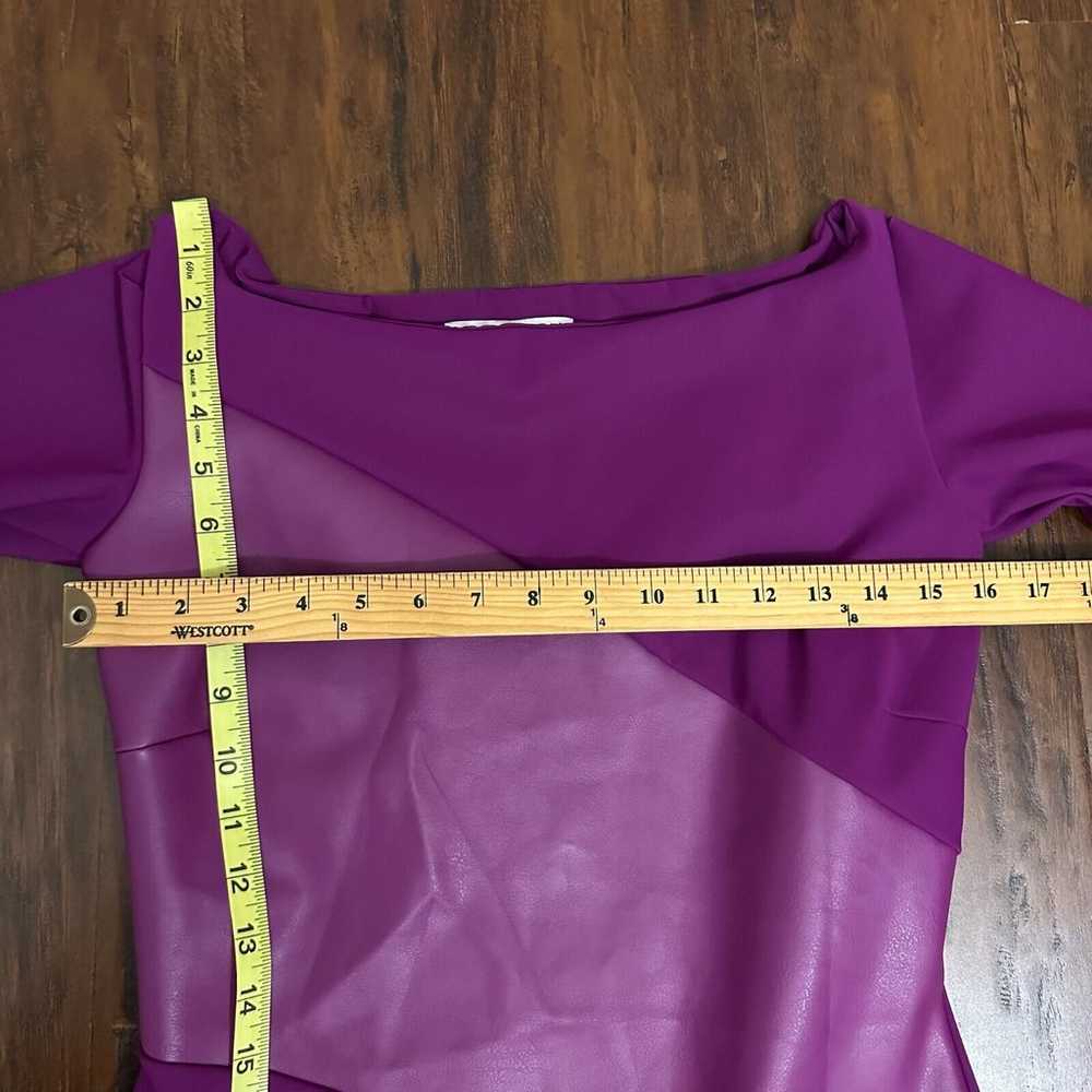 CHIARA BONI Althaia Cold Shoulder Dress Purple Fa… - image 11