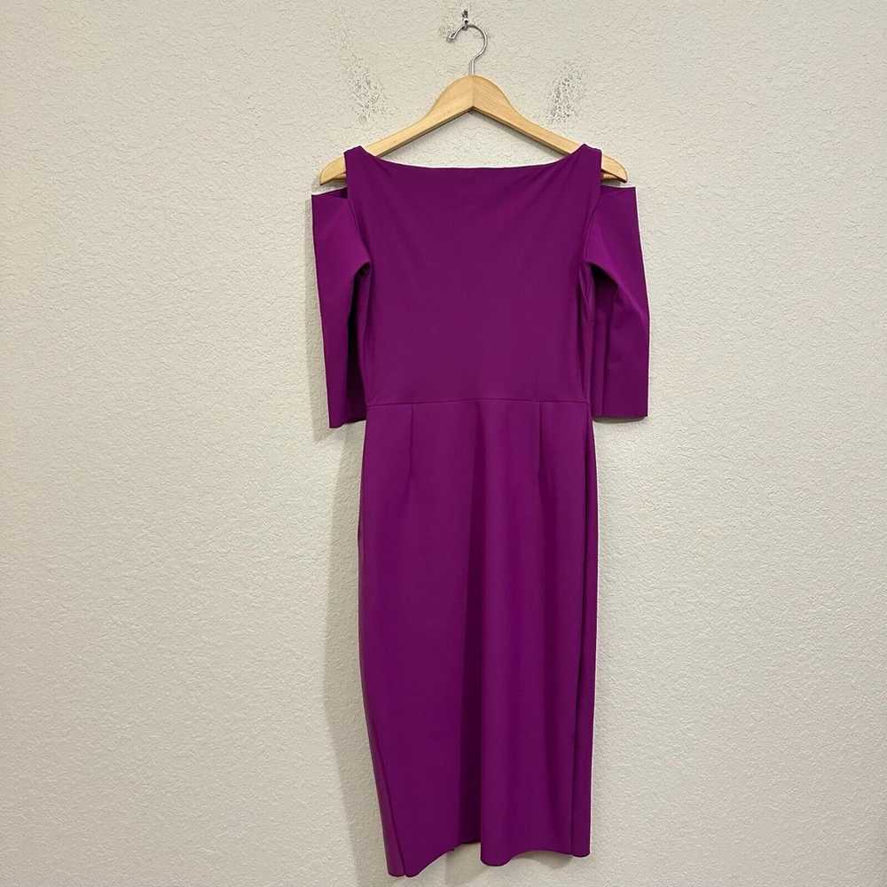 CHIARA BONI Althaia Cold Shoulder Dress Purple Fa… - image 2