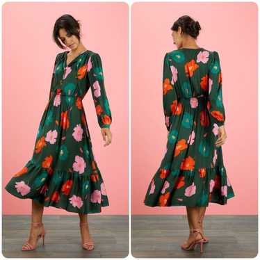 Tucker The Juliette Dress in Evergreen Poppies - image 1