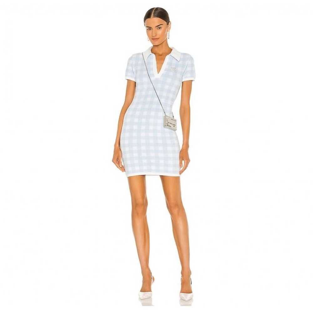 ALEXANDER WANG Towel Gingham Polo Plaid Print Min… - image 1