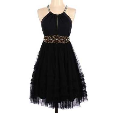 Free People Vintage Black Tulle Dress