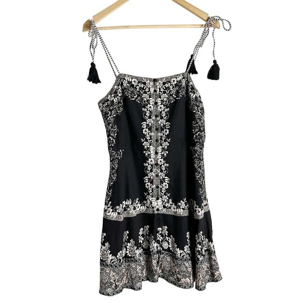 Alice + Olivia Glinda Tassel Sleeveless Floral Bl… - image 2