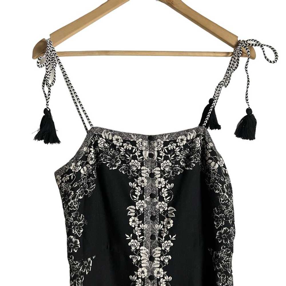 Alice + Olivia Glinda Tassel Sleeveless Floral Bl… - image 3