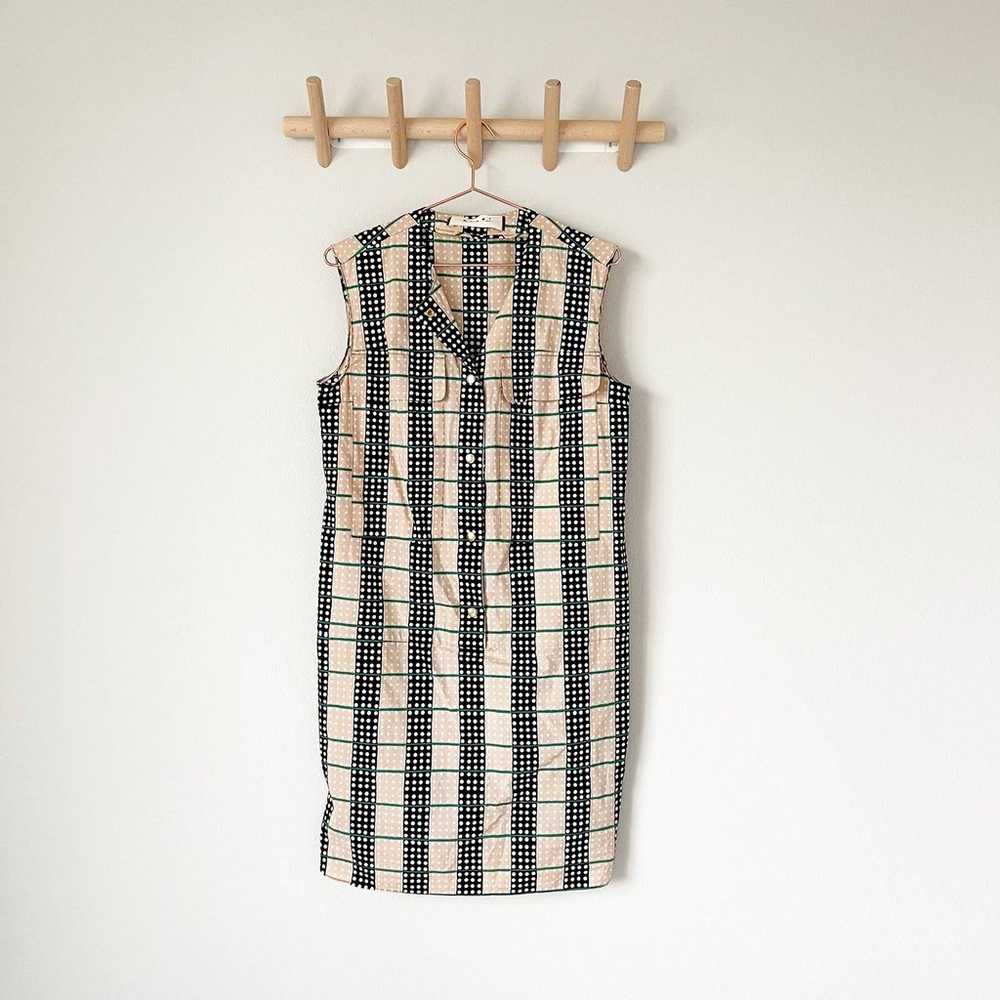 Marni Dot / Stripe Sleeveless Dress - image 1