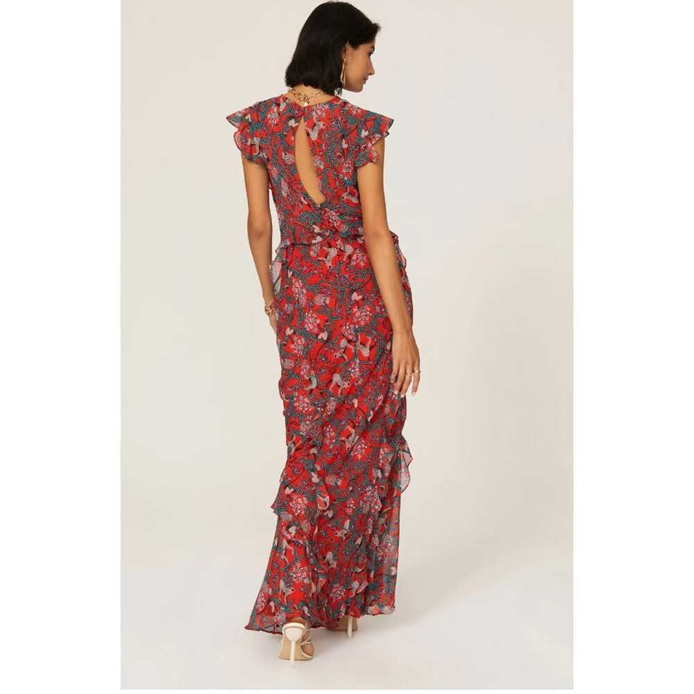 Saloni Dress Womens 6 Red Floral Tamara B Gown Ch… - image 3