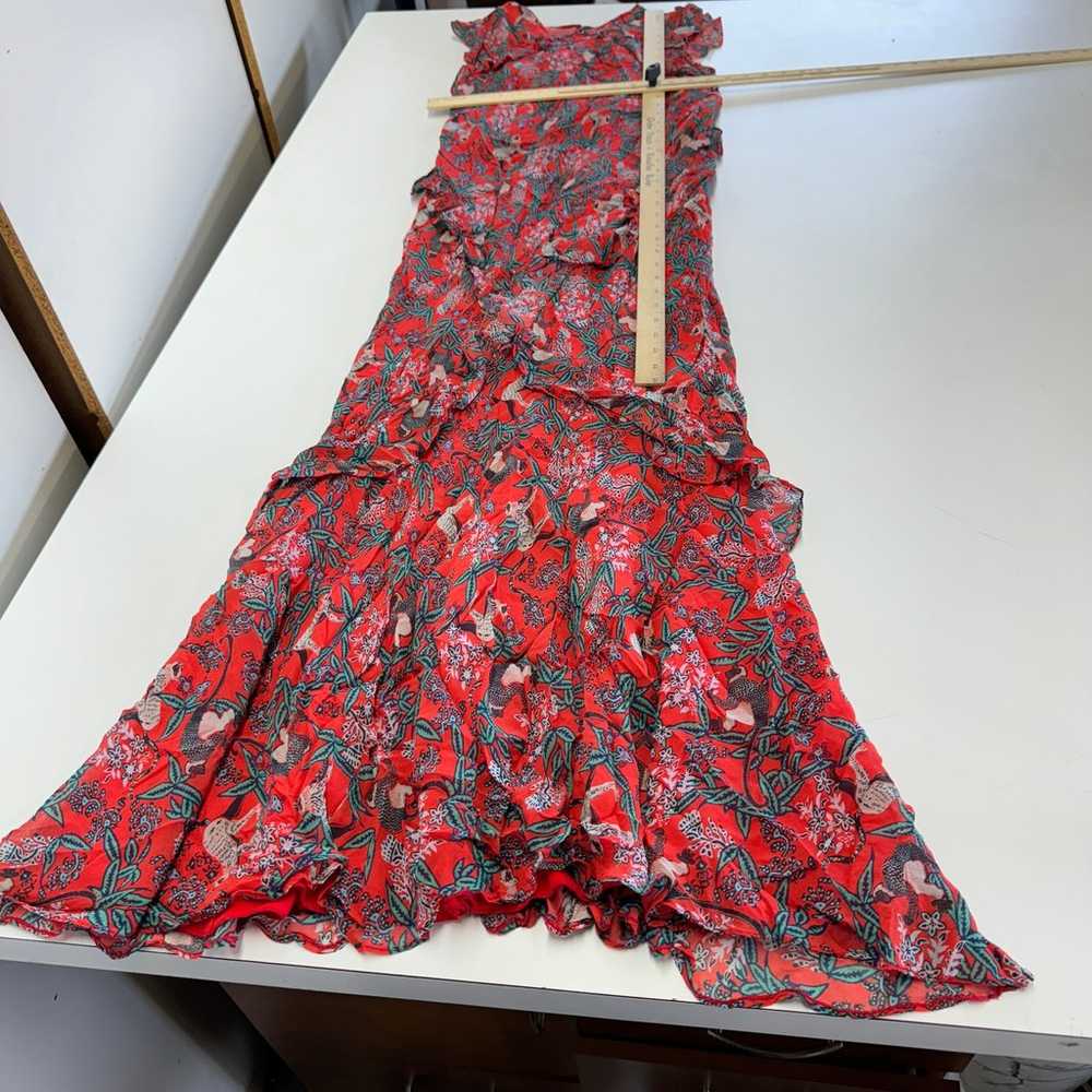 Saloni Dress Womens 6 Red Floral Tamara B Gown Ch… - image 7