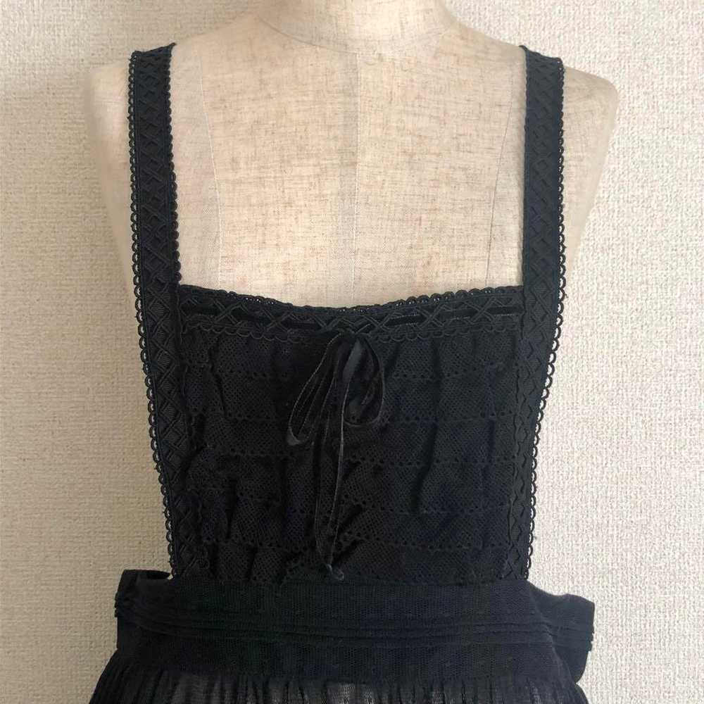 Jane Marple All Lace Apron M Black - image 3