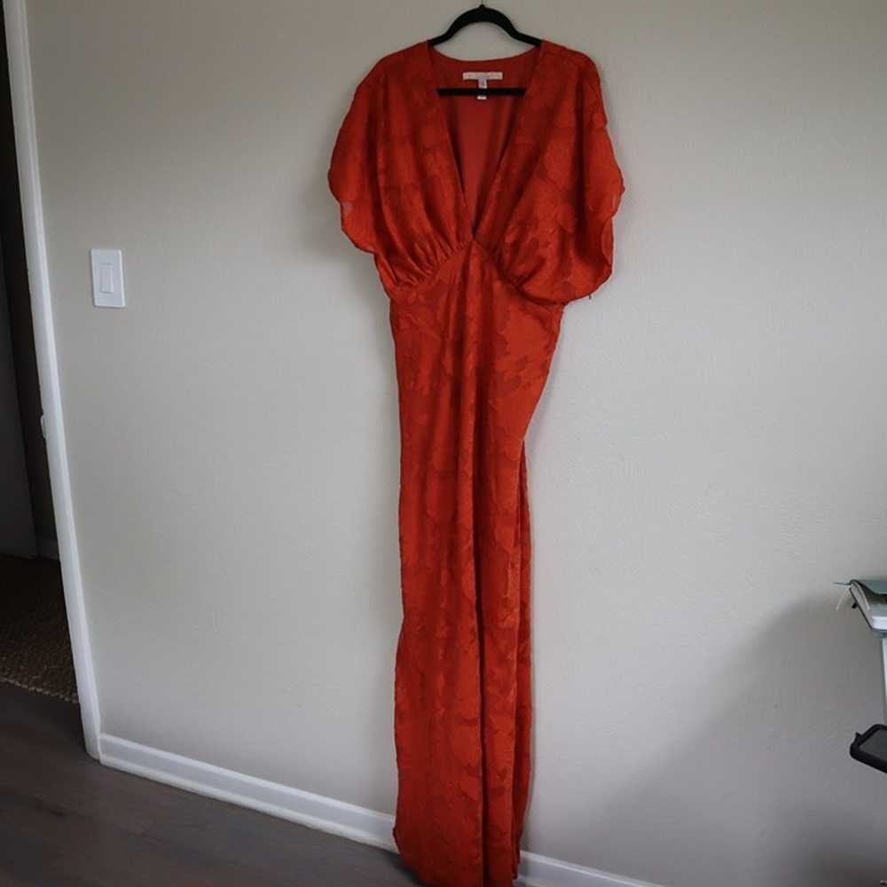 Hutch Lindy Gown Orange Sleeve Maxi Dress Size 14 - image 5