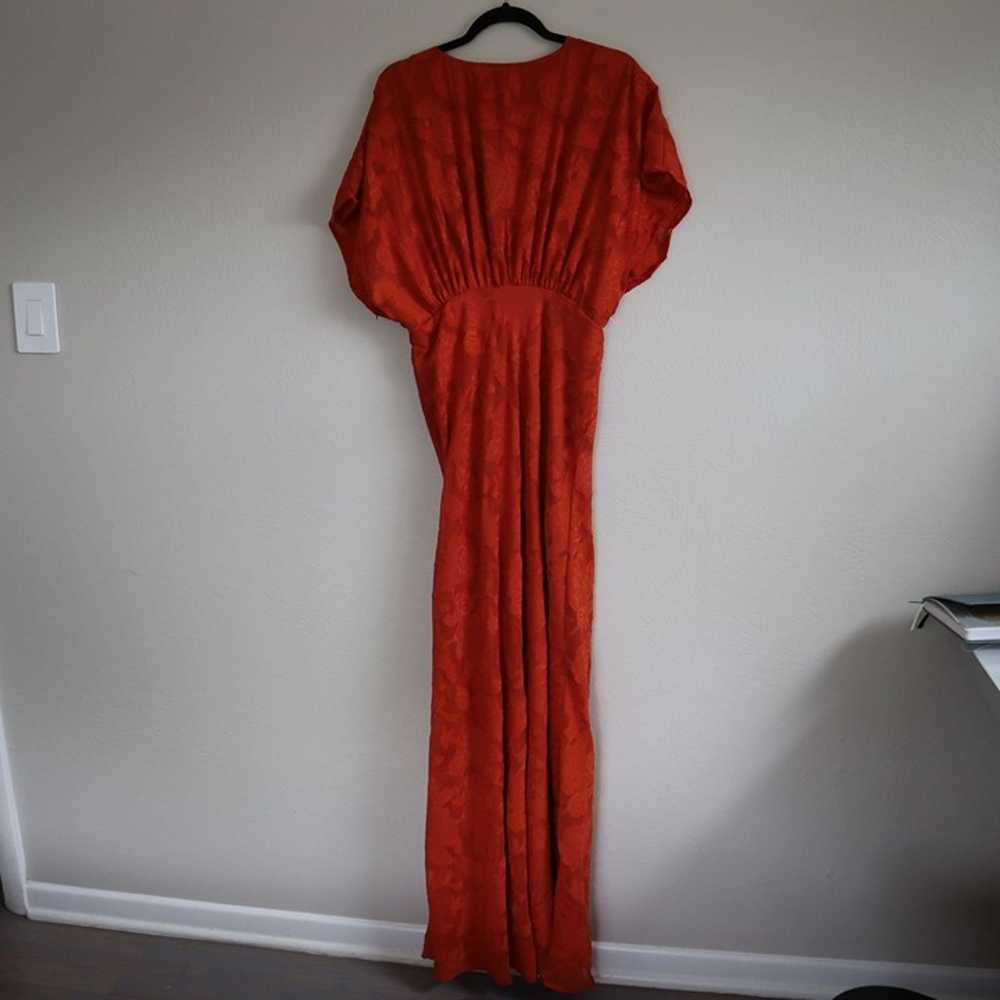 Hutch Lindy Gown Orange Sleeve Maxi Dress Size 14 - image 7