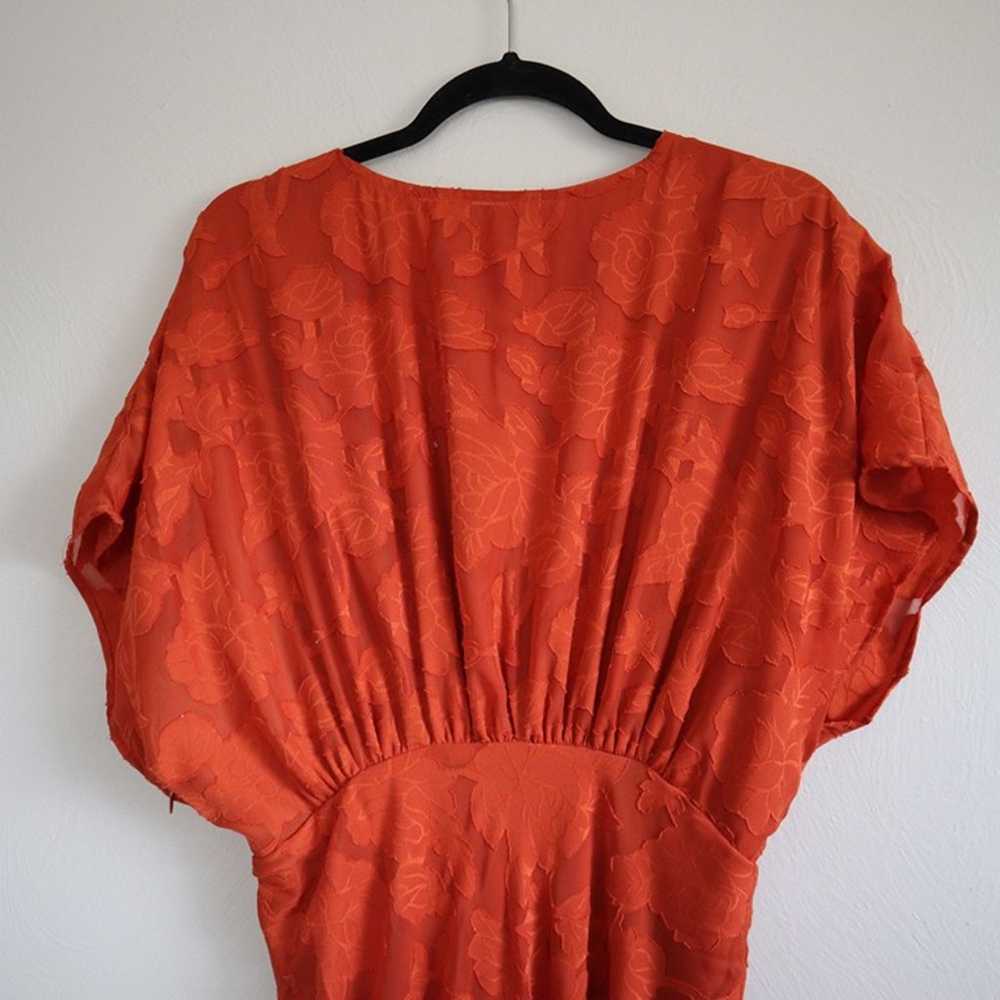 Hutch Lindy Gown Orange Sleeve Maxi Dress Size 14 - image 8