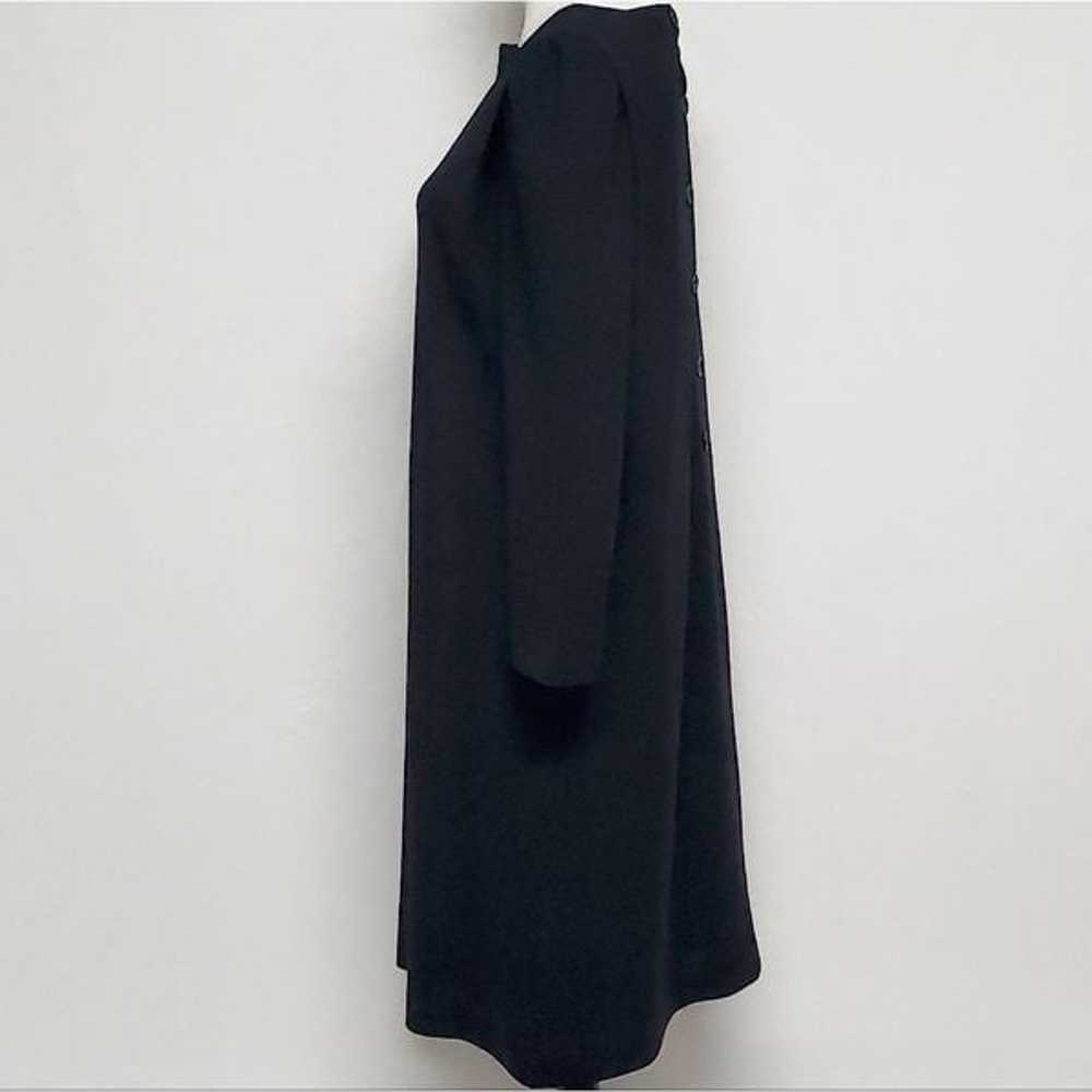 Vintage 70s Leslie Fay ILGWU Black Knit Long Slee… - image 5