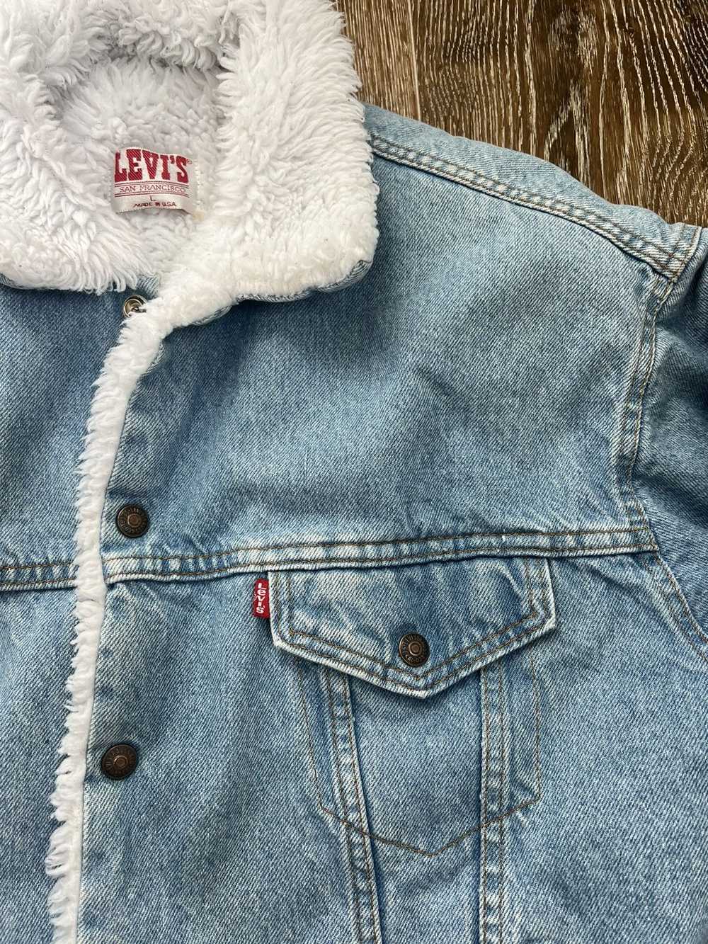 Levi's × Vintage Vintage Levis 527 Sherpa Denim T… - image 3