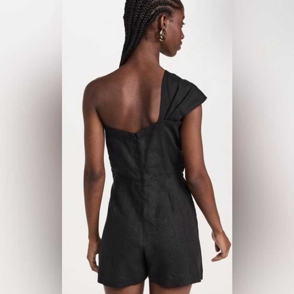 JUST BEE QUEEN Solange Romper Black Linen One Sho… - image 3