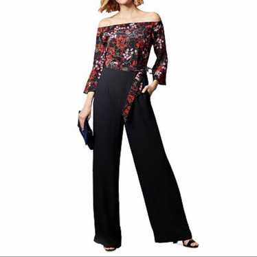 KAREN MILLEN Floral Detail Off-the-Shoulder Jumps… - image 1