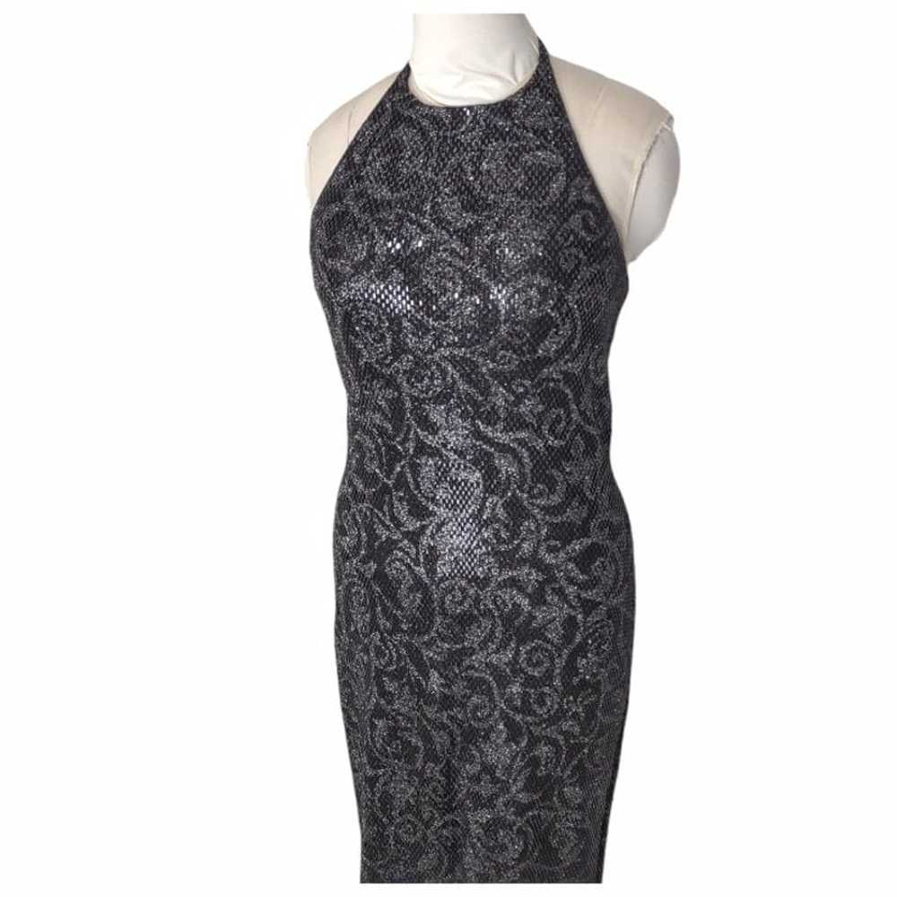 ST JOHN COUTURE Black Halter Dress Size 6 Long Ma… - image 4