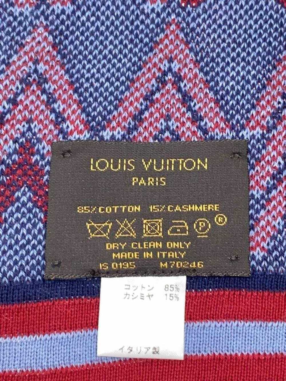 LOUIS VUITTON Écharp VVV RED Cotton RED All-over … - image 2