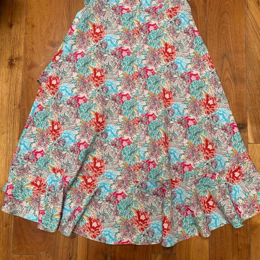 Black Halo Floral Marie Dress size 8 - image 9