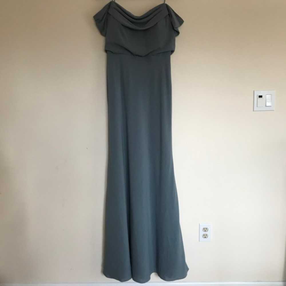 Jenny Yoo Sabine Draped Shoulder Dress 8 - image 3