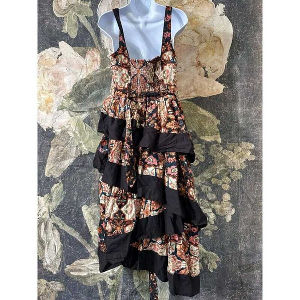 New Anthropologie Floral Print Square Neck Tiered… - image 7