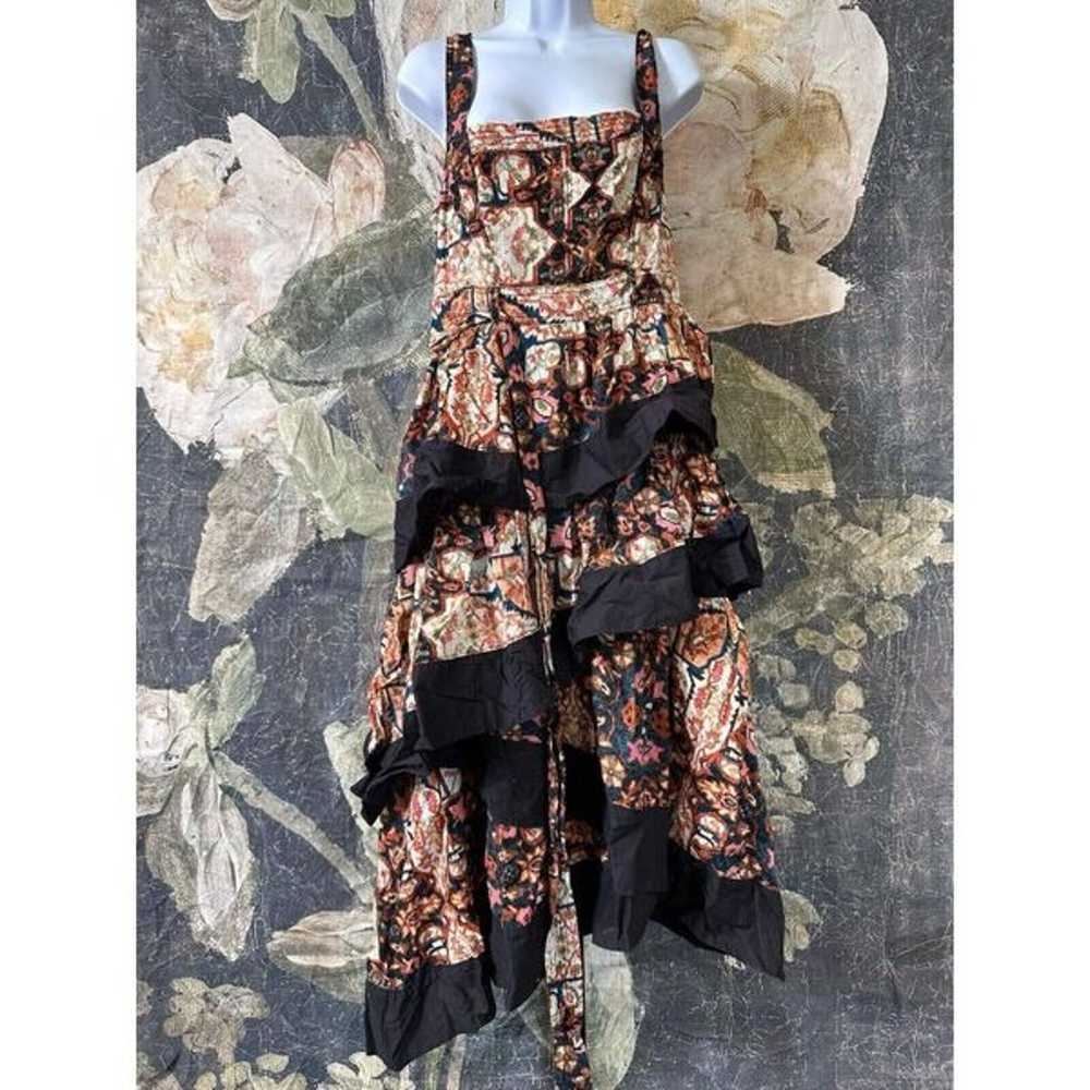 New Anthropologie Floral Print Square Neck Tiered… - image 8