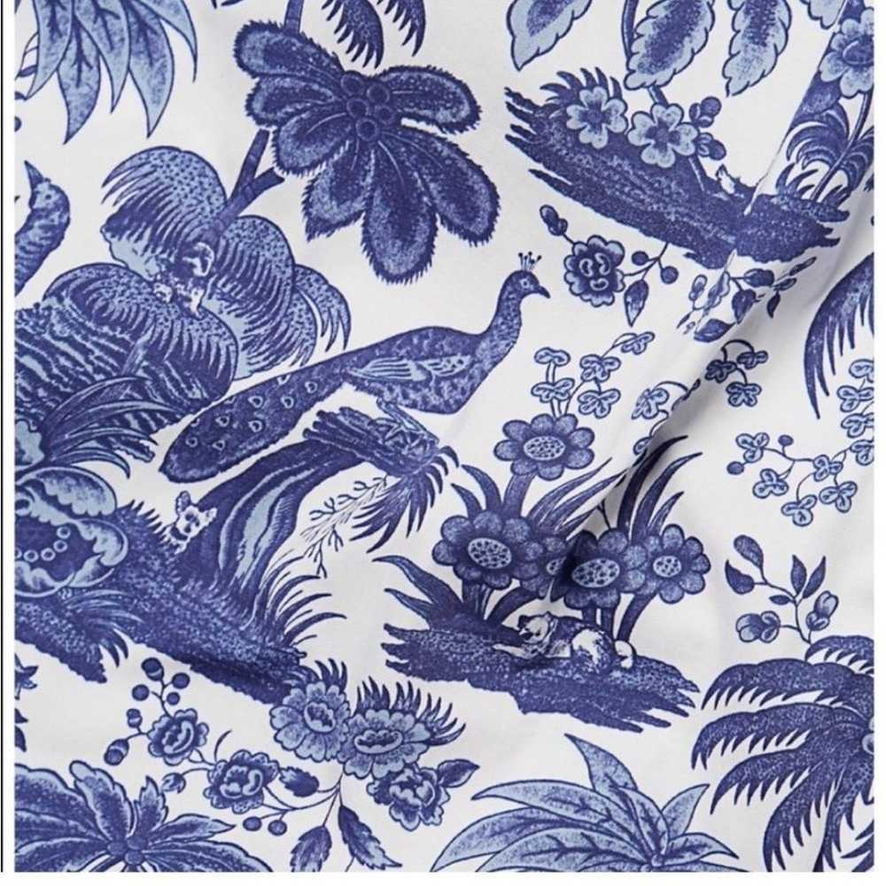 Staud NEW Garden Dress in China blue toile - image 7