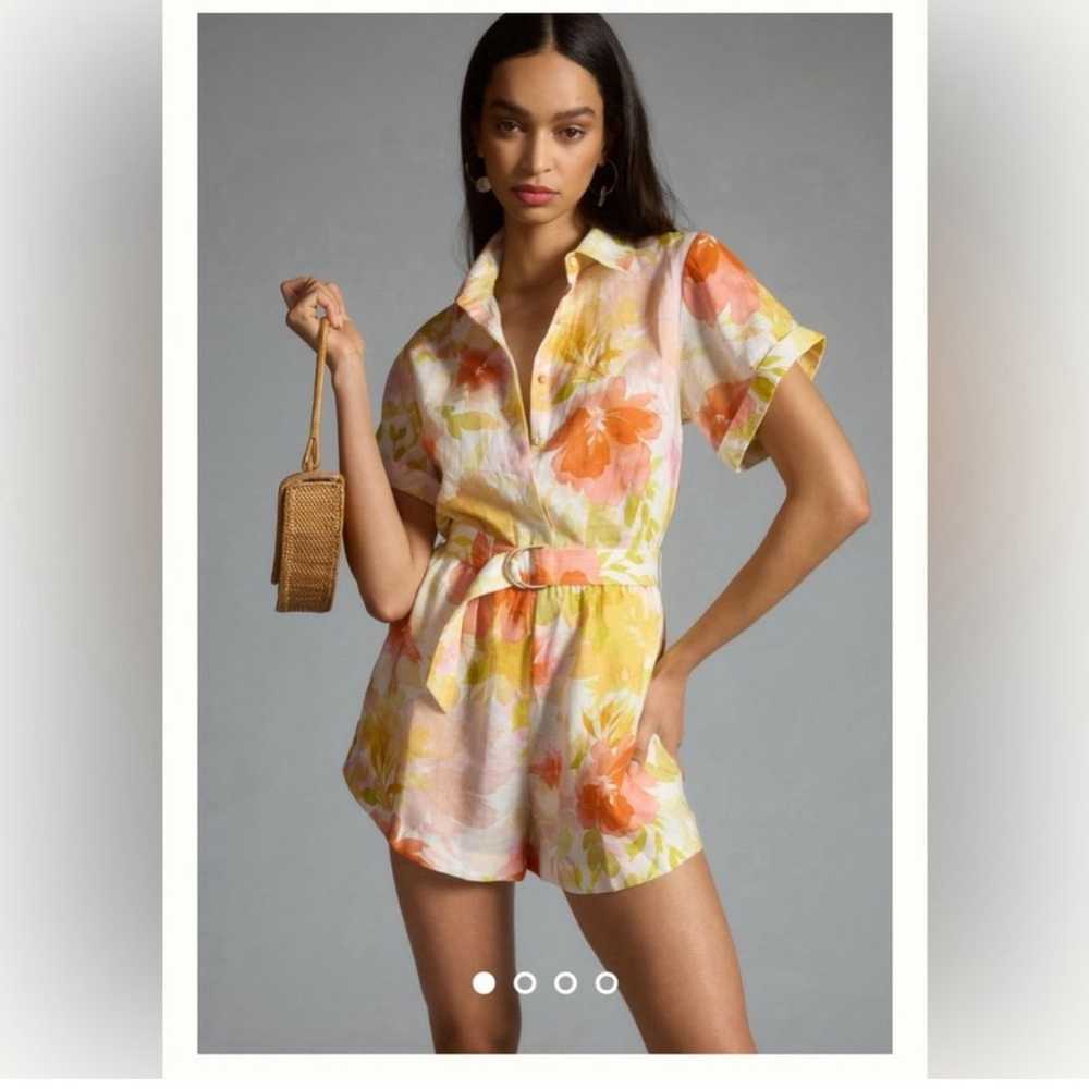 KIVARI Romper Short Floral Sz 6 NWOT - image 4