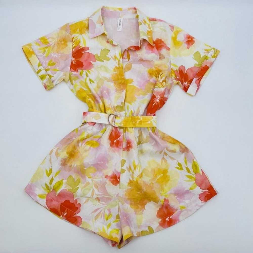 KIVARI Romper Short Floral Sz 6 NWOT - image 8