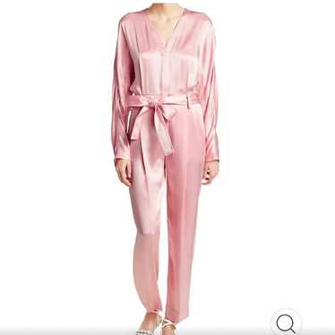 3.1 phillip lim pink satin belted jumpsuit - image 1