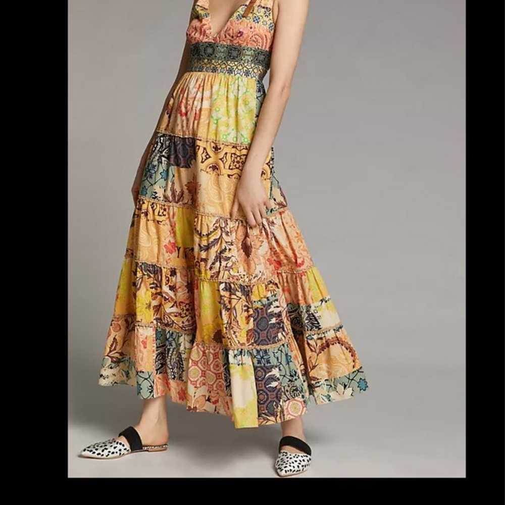 Rosalinda Patchwork Maxi Dress (SMALL) - image 5