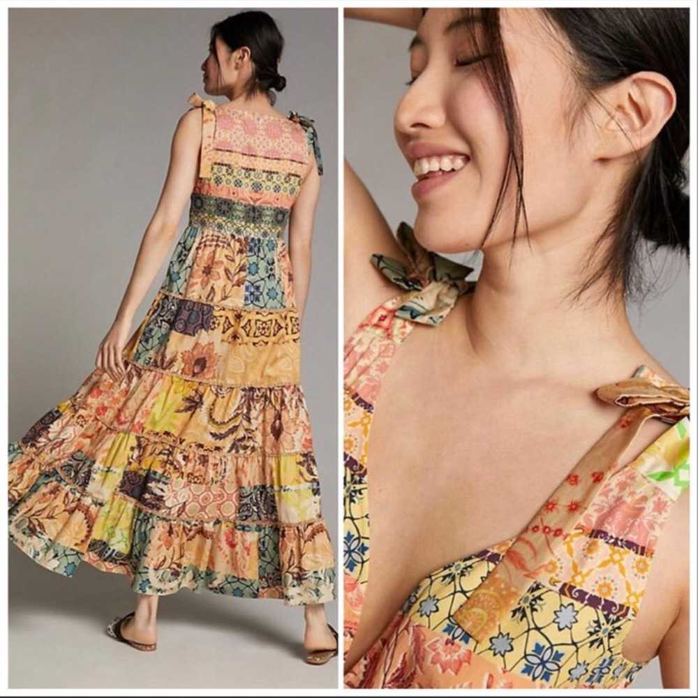 Rosalinda Patchwork Maxi Dress (SMALL) - image 7