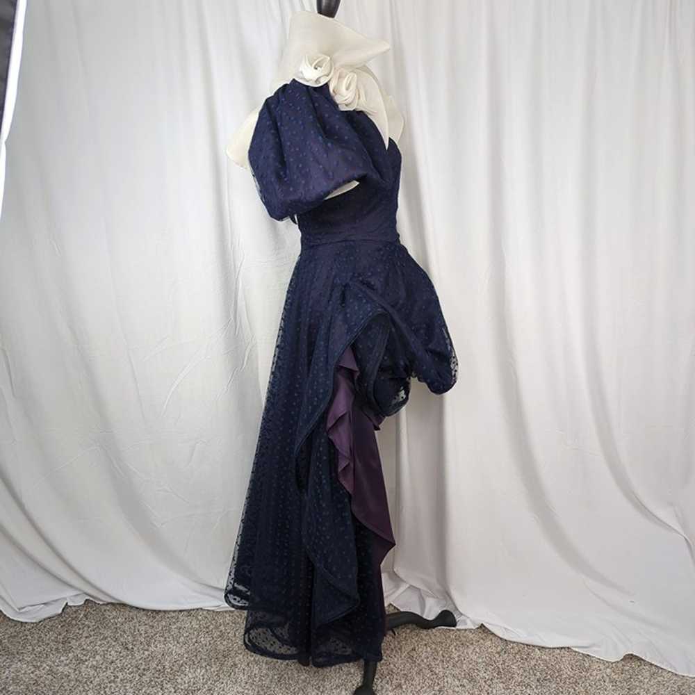 Vintage Rose Taft Blue Dress Small Tulle Formal - image 9