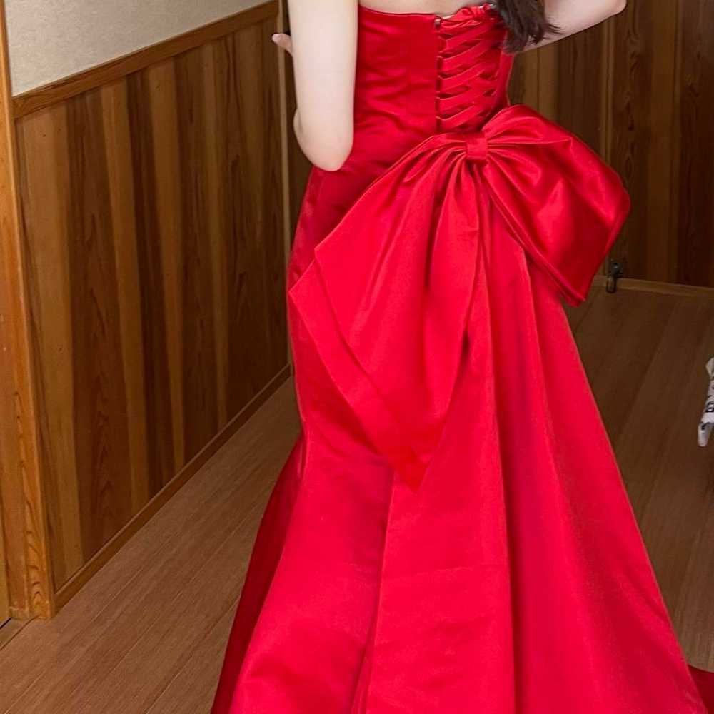 YNS Wedding Mermaid Dress in red - image 3