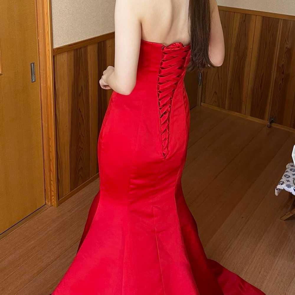 YNS Wedding Mermaid Dress in red - image 4