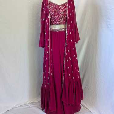 Stylish Indian Wedding Indo western outfit with lo