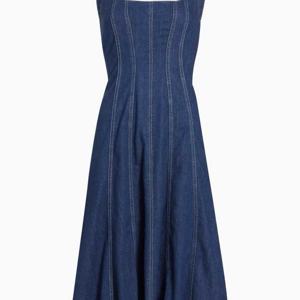 REFORMATION Amory Denim Midi Dress - image 3