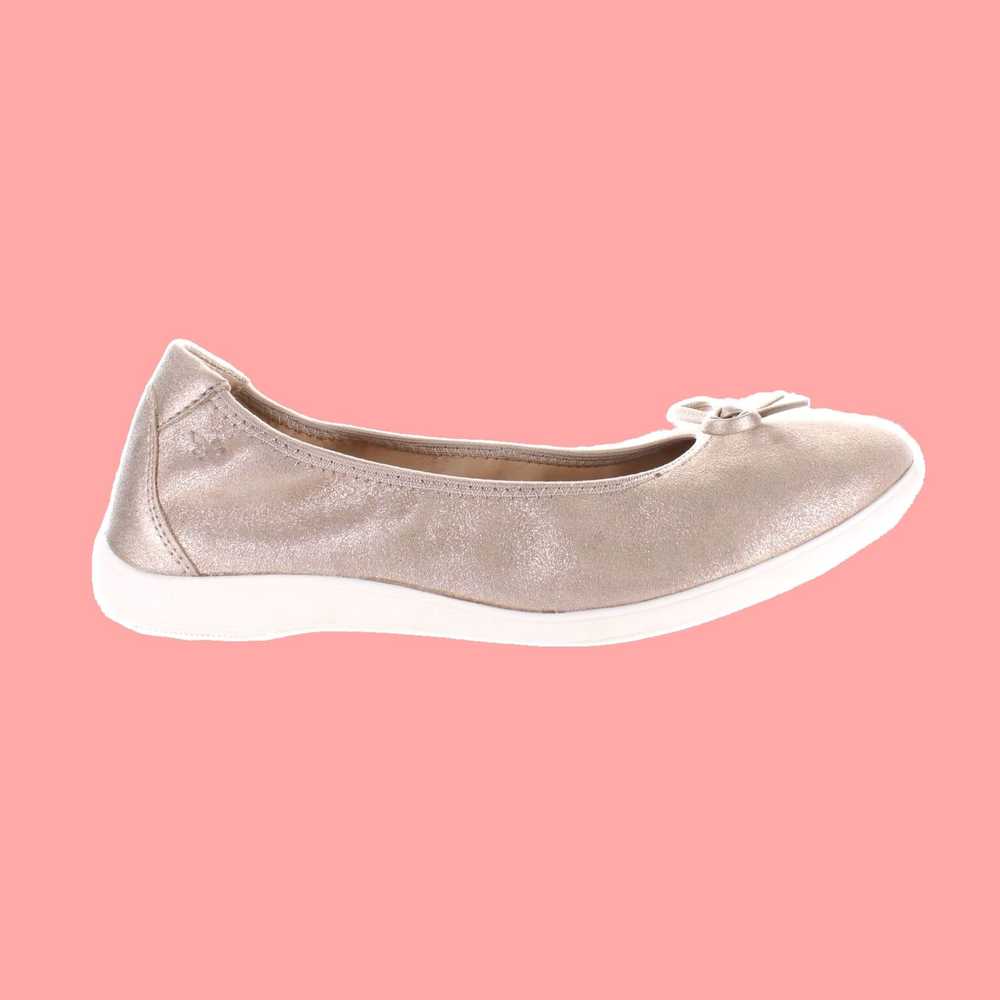 Hush Puppies Tan Leather Comfort Ballet Flats for… - image 1