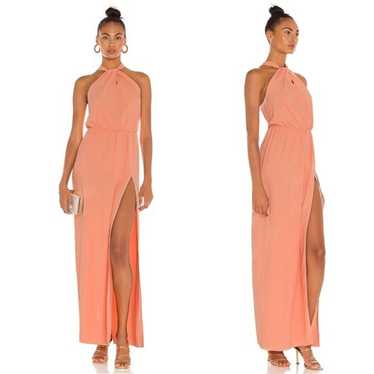 AMANDA UPRICHARD Kurie Keyhole Halter Maxi Dress … - image 1