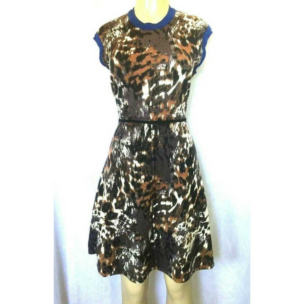 Yigal Azrouel Knit Animal Print Dress L - image 1