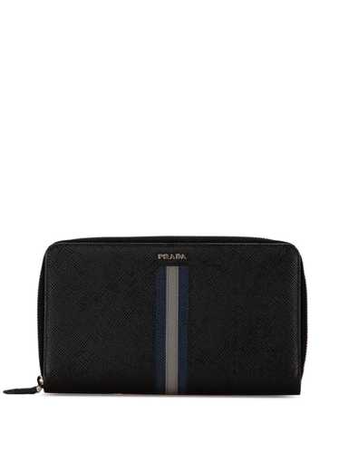 Prada Pre-Owned 2000-2013 Saffiano Stripe Zip Arou